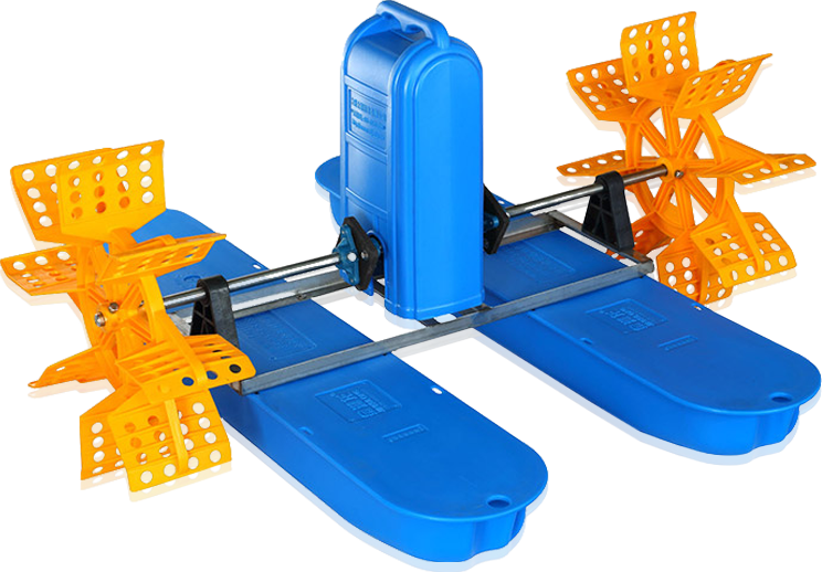 máy sục khí bánh xe chèo